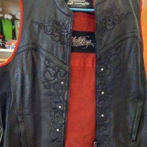 Woman's leather vest